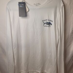 Womens Salt Life White Long Sleeve Shirt NWTS- Size XL